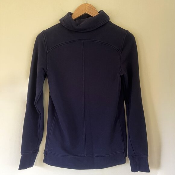 Lululemon Press Pause Pullover Sweatshirt, Midnight Navy, Size 4 - Picture 4 of 11